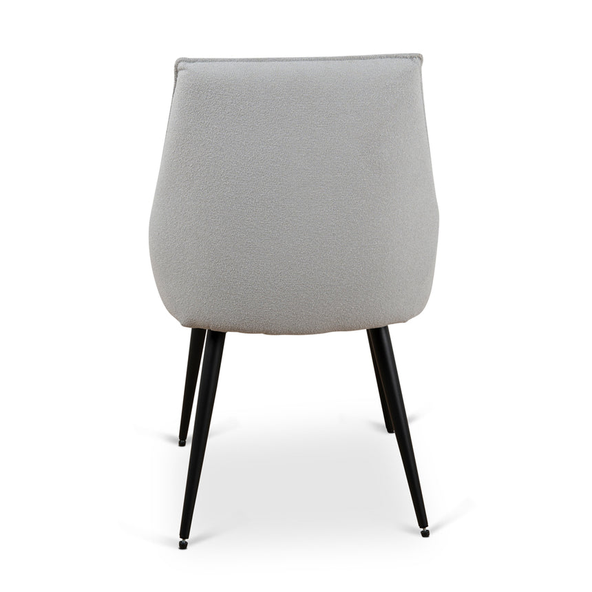 Fabric Dining Chair - Pale Grey - View 5