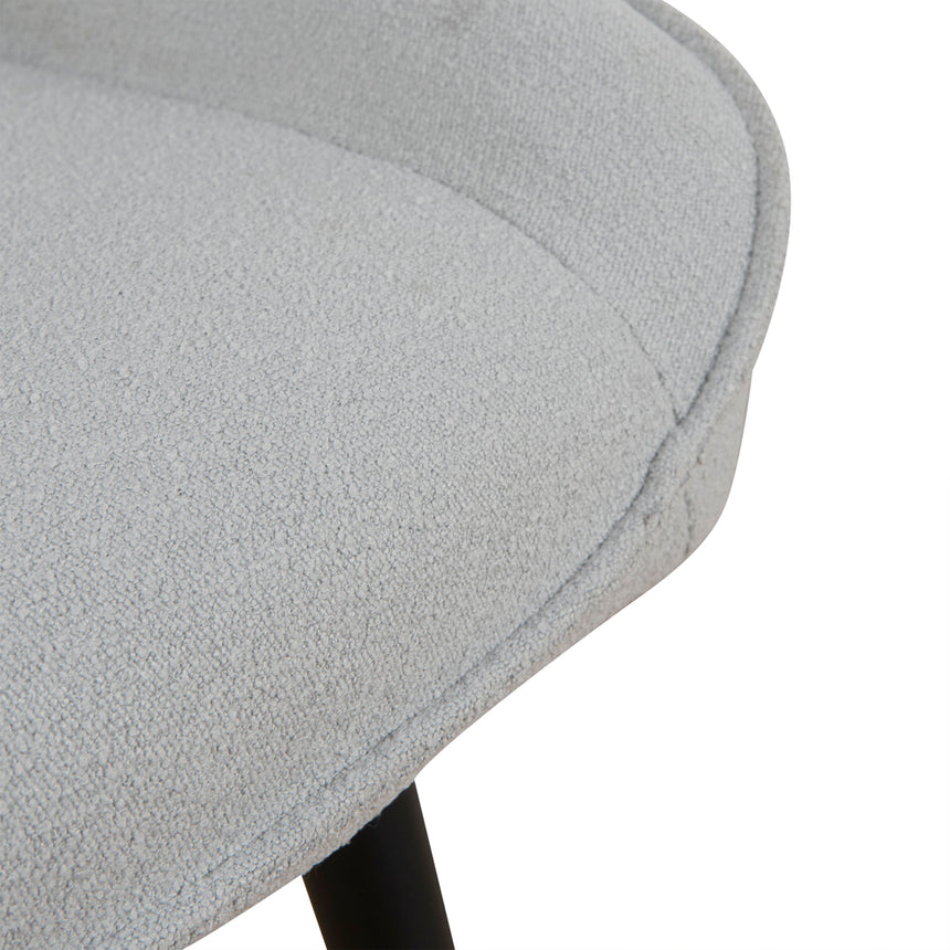 Fabric Dining Chair - Pale Grey - View 6