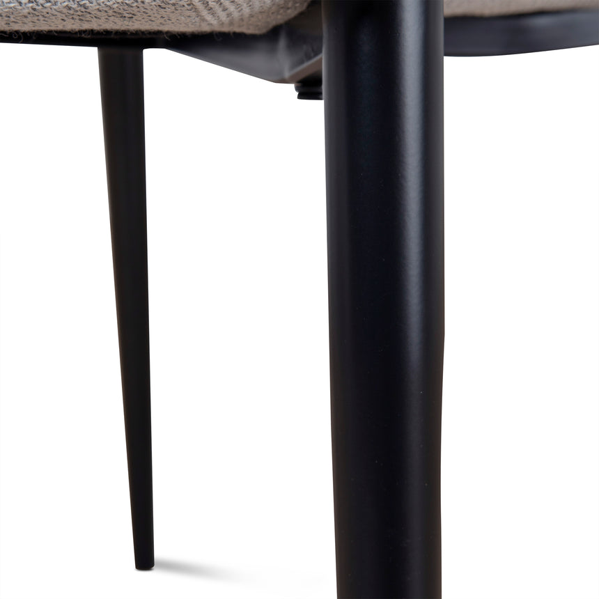 Fabric Dining chair - Silver Grey - View 12