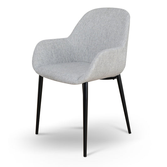 Fabric Dining chair | Silver Grey (Set of 2) | Myka Home
