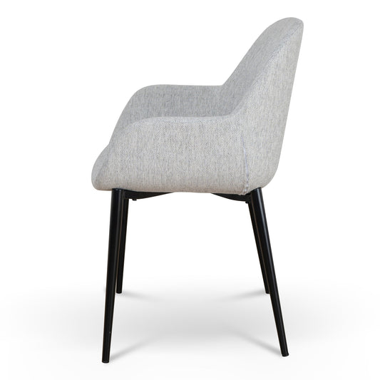 Fabric Dining chair | Silver Grey (Set of 2) | Myka Home