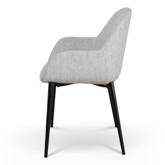 Fabric Dining chair | Silver Grey (Set of 2) | Myka Home