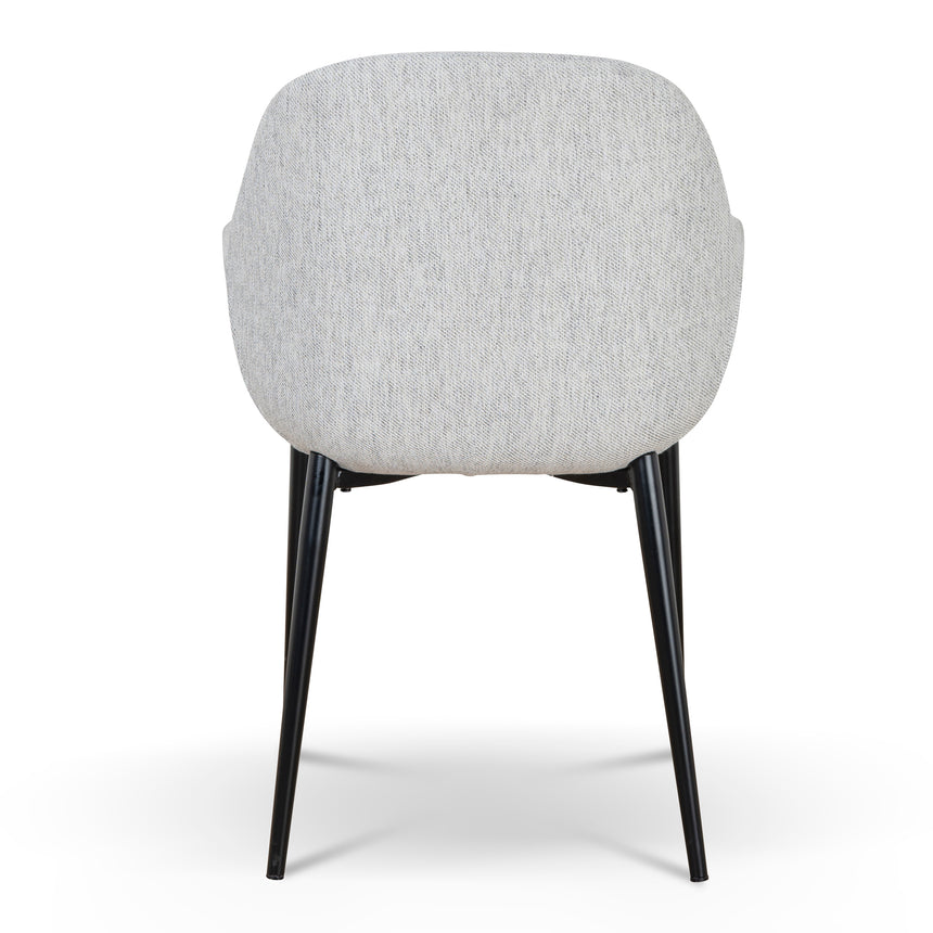 Fabric Dining chair - Silver Grey - View 4