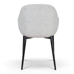 Fabric Dining chair | Silver Grey (Set of 2) | Myka Home