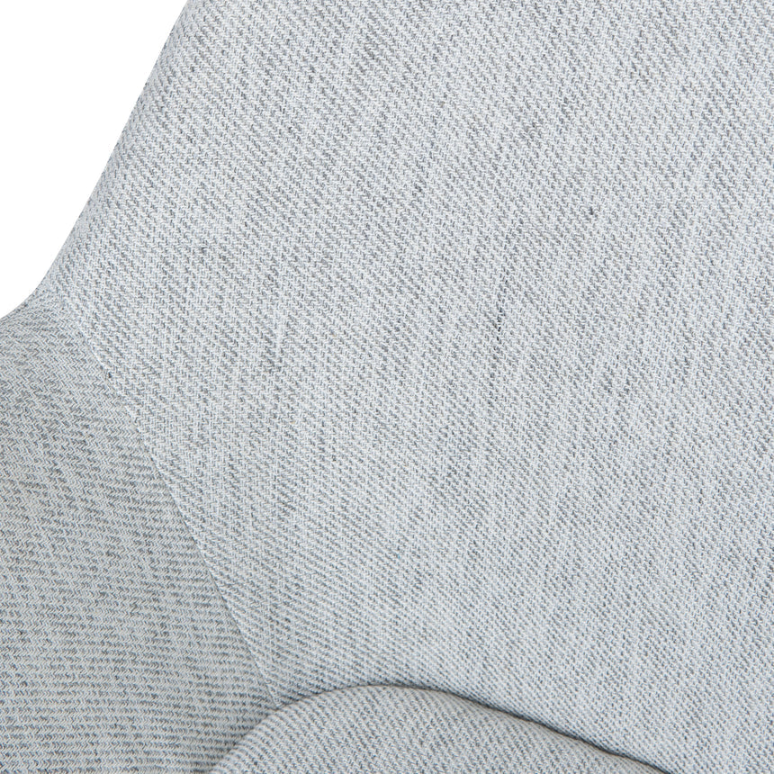Fabric Dining chair - Silver Grey - View 8