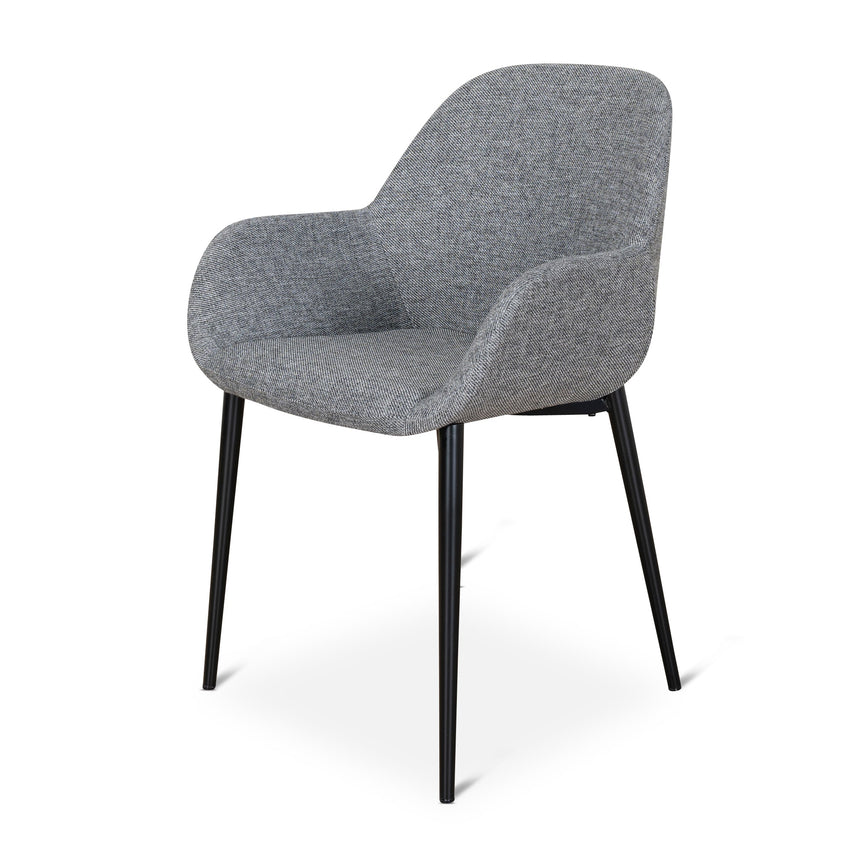 Fabric Dining chair - Lava Grey (Set of 2) - View 4
