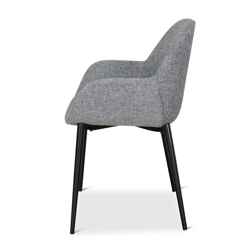 Fabric Dining chair - Lava Grey (Set of 2) - View 5