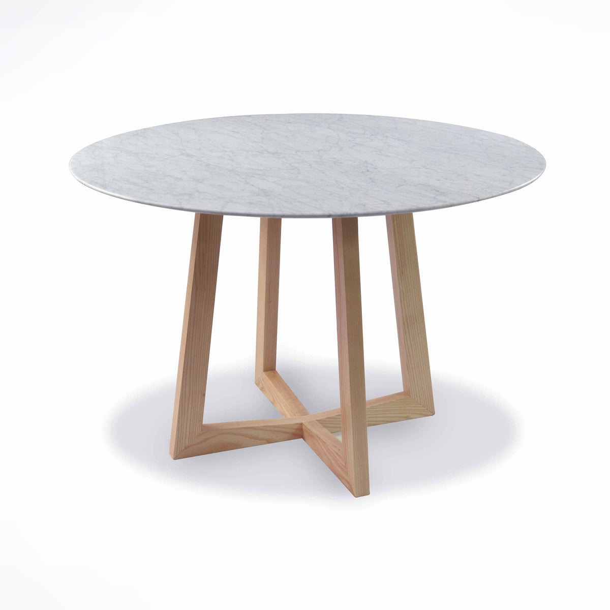 1.15M Marble Round Dining Table | Natural | Myka Home