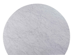 CDT971 1.15m Marble Round Dining Table - Natural
