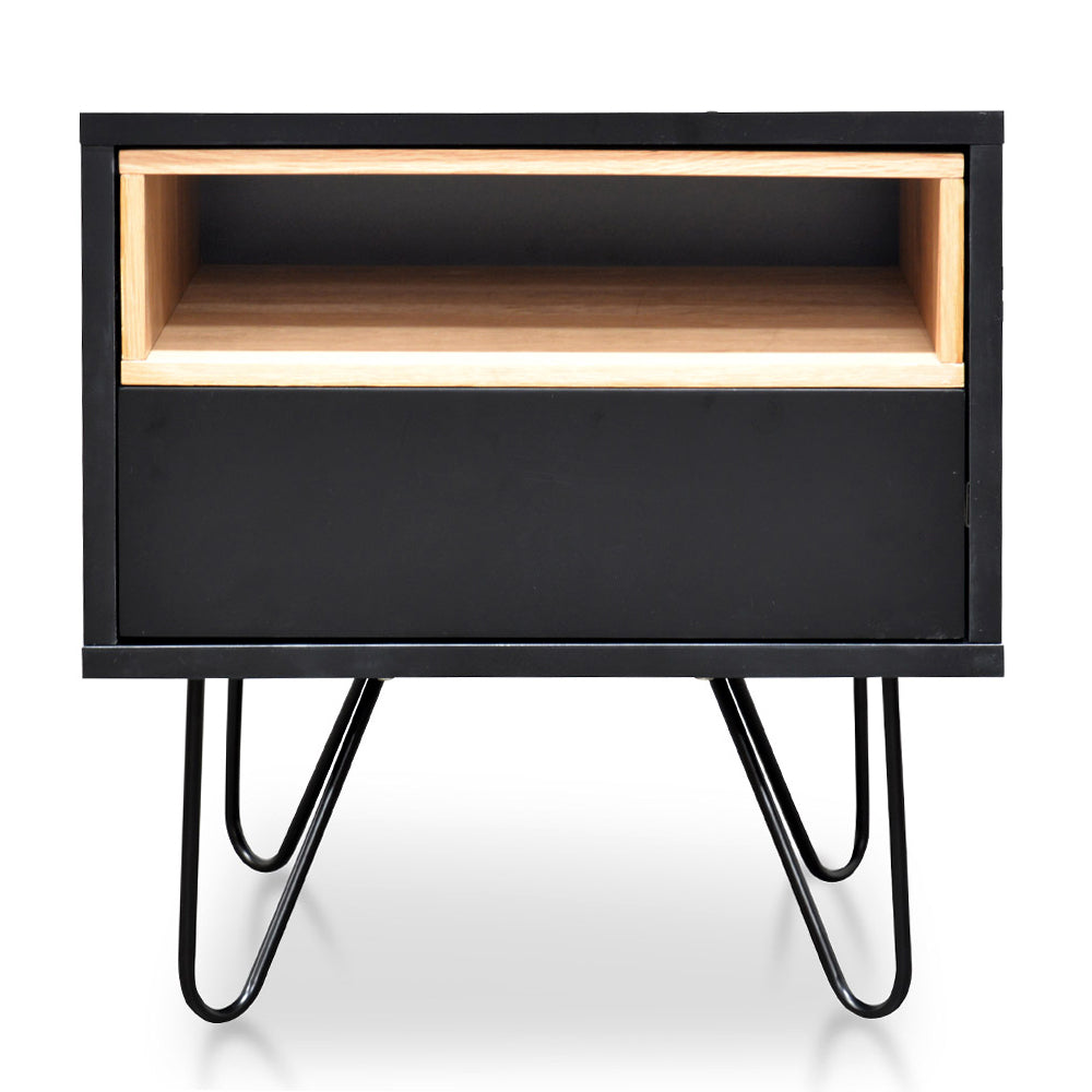 Bedside Table | Black | Myka Home - View 2