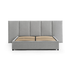 CBD8544-MI King Sized Bed Frame - Spec Grey with Storage