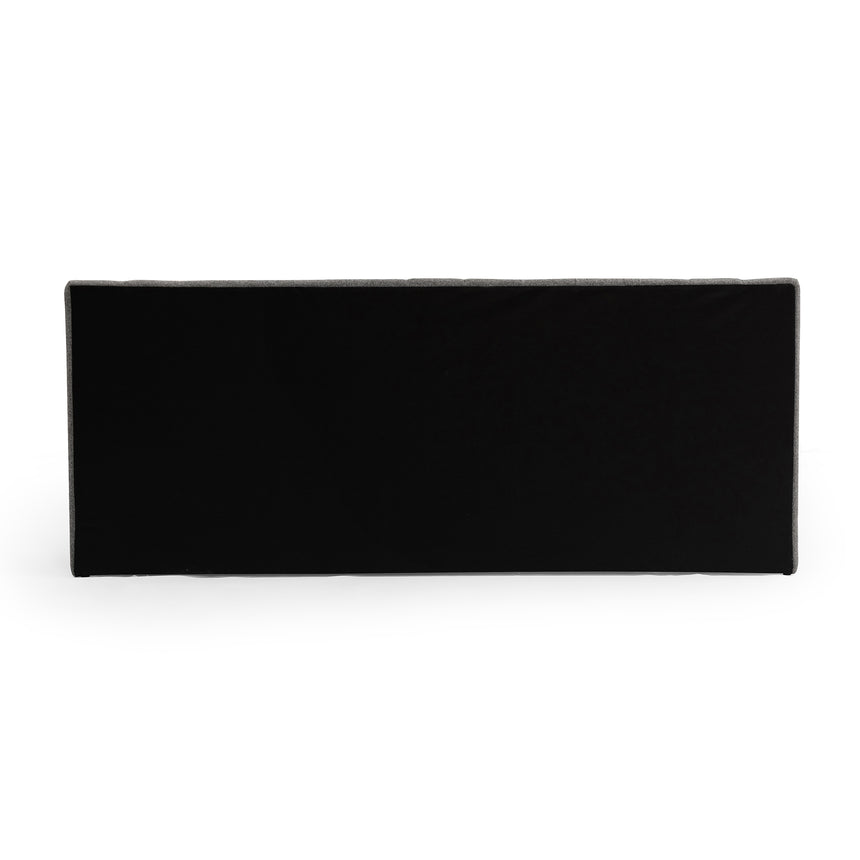 Wide Base Queen Bed Frame - Spec Charcoal with Storage - View 9