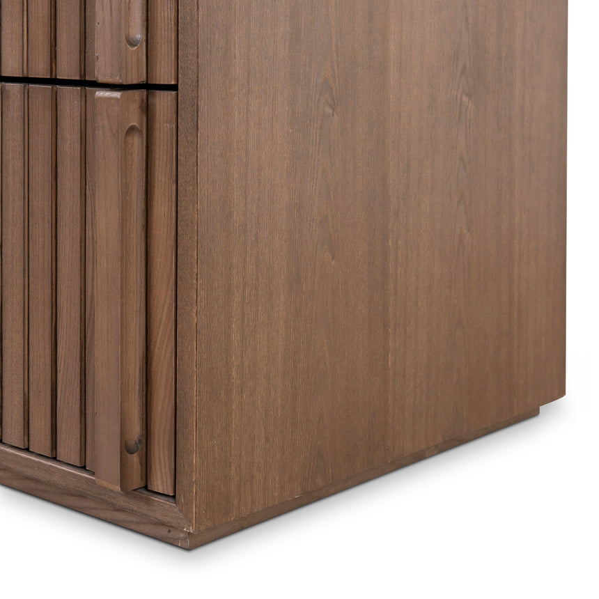6 Drawer Wooden Chest - Walnut - View 13