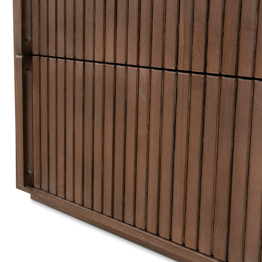 6 Drawer Wooden Chest - Walnut - View 14