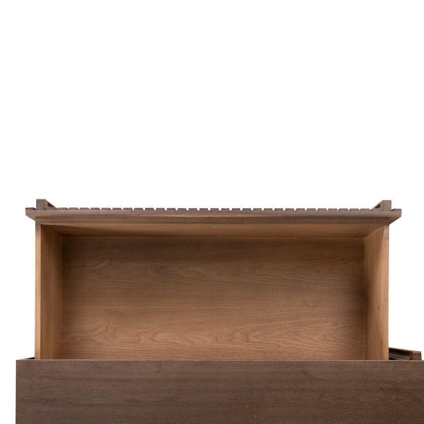 6 Drawer Wooden Chest - Walnut - View 18