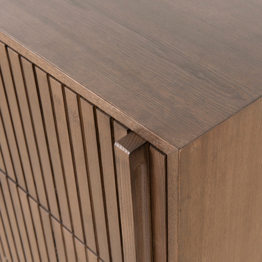 6 Drawer Wooden Chest - Walnut - View 11