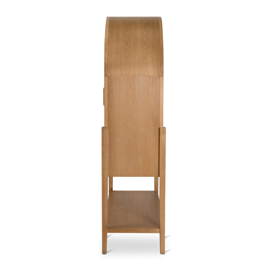1.83m (H) Ash Curve Cabinet - Natural - View 6