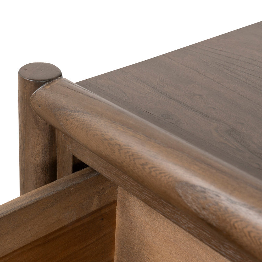 6 Drawer Wooden Chest - Walnut - View 13