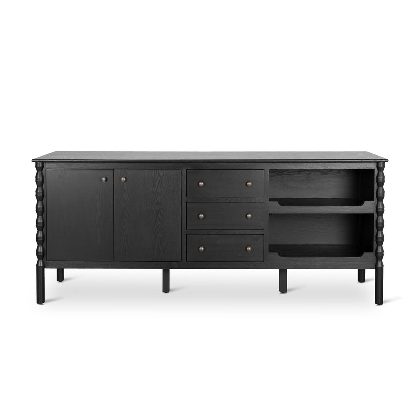 1.9m Sideboard - Black - View 2