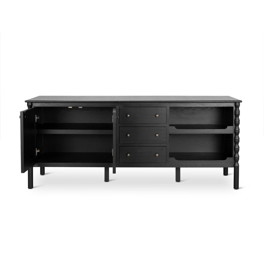 1.9m Sideboard - Black - View 4