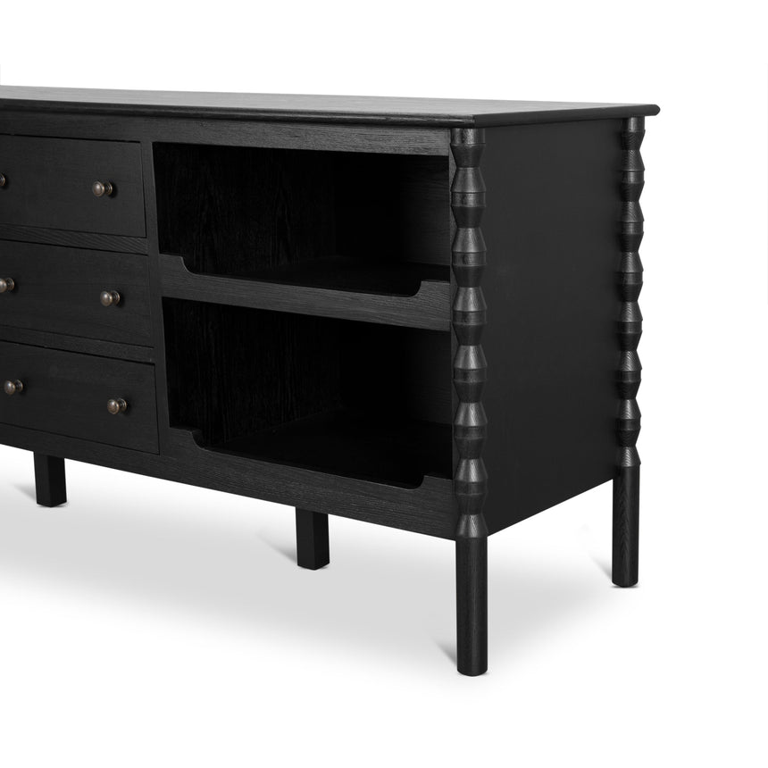 1.9m Sideboard - Black - View 7