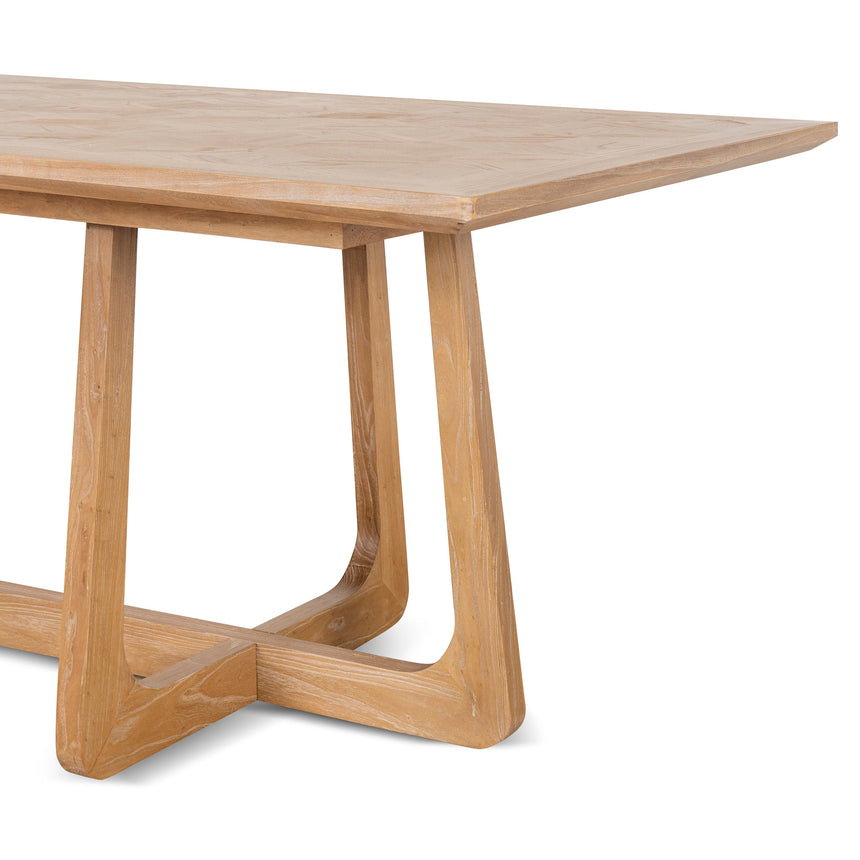 2.4m Oak Dining Table - Natural - View 15