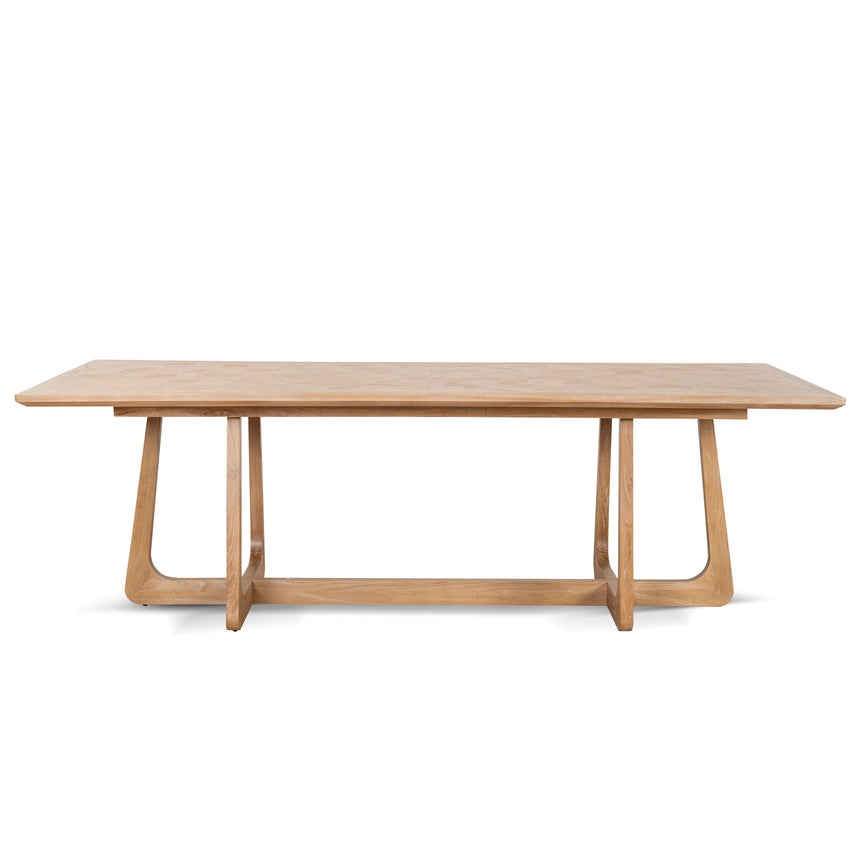 2.4m Oak Dining Table - Natural - View 2