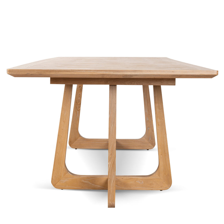 2.4m Oak Dining Table - Natural - View 4