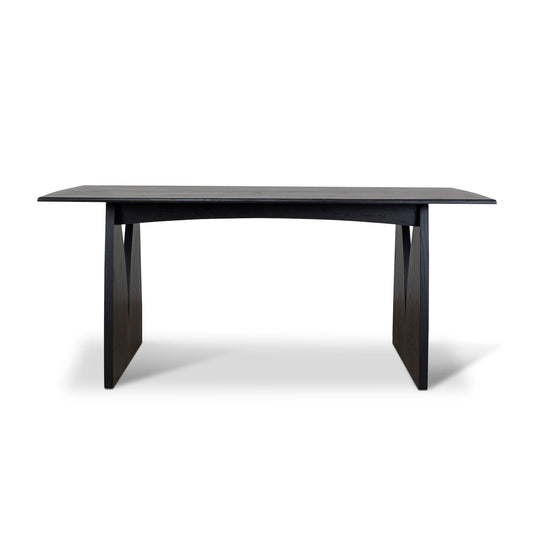 1.8M Elm Dining Table | Full Black | Myka Home