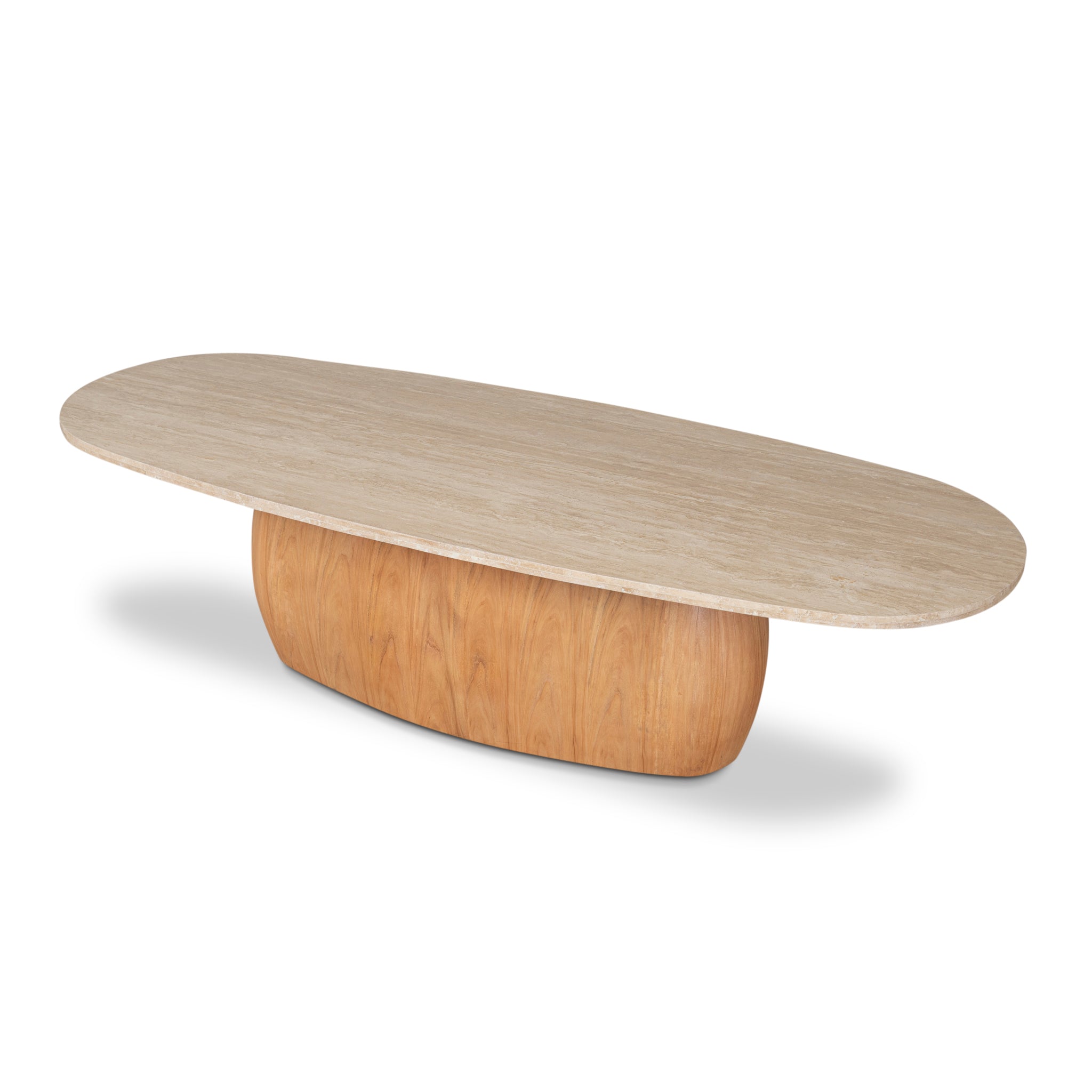 2.8M Travertine Dining Table | Natural | Myka Home