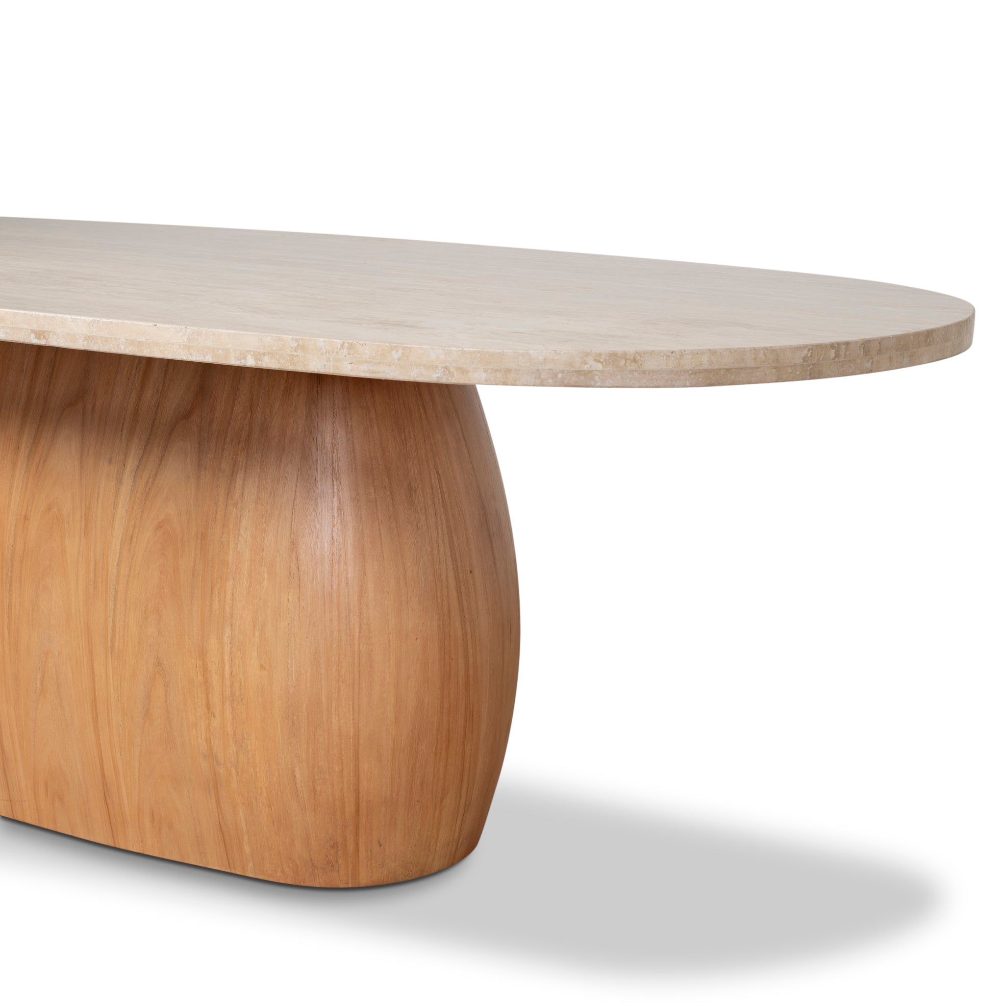 2.8M Travertine Dining Table | Natural | Myka Home