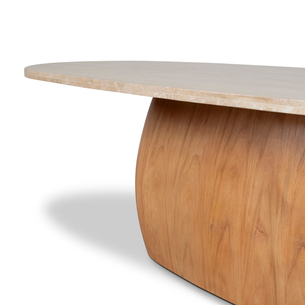 2.8M Travertine Dining Table | Natural | Myka Home