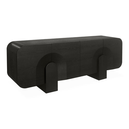 2.1M Buffet Unit | Textured Espresso Black | Myka Home