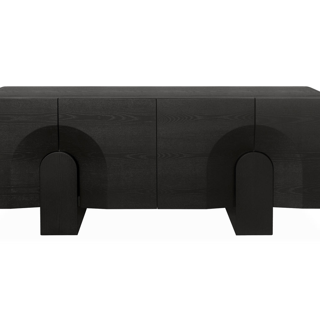2.1M Buffet Unit | Textured Espresso Black | Myka Home