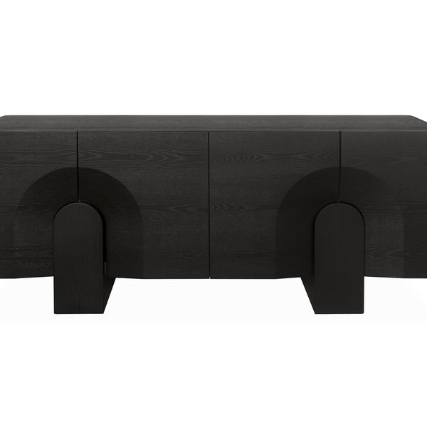 2.1M Buffet Unit | Textured Espresso Black | Myka Home