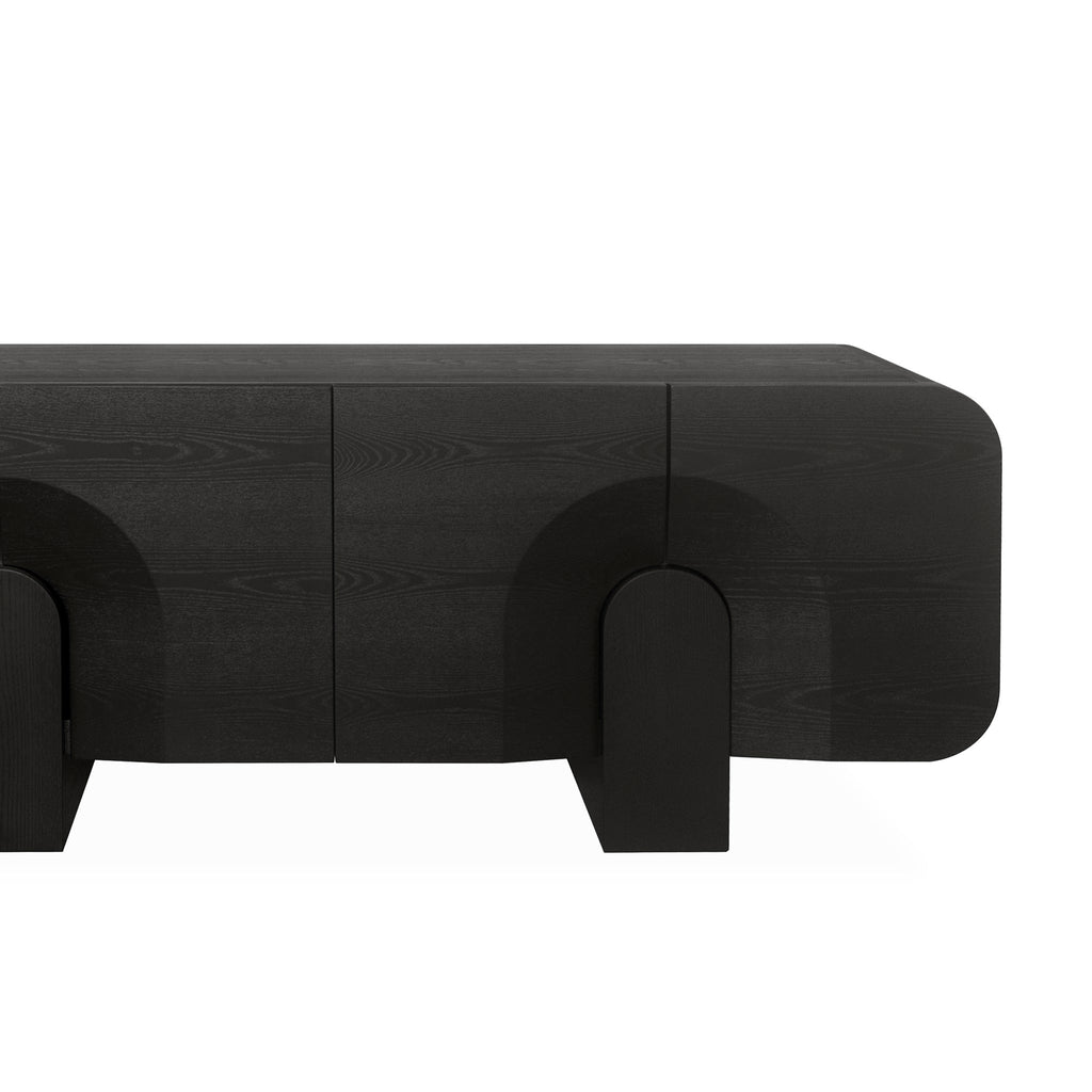 2.1M Buffet Unit | Textured Espresso Black | Myka Home