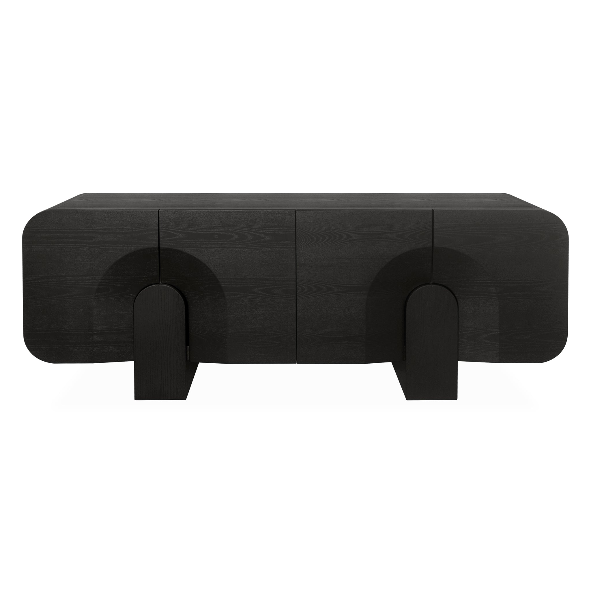 2.1M Buffet Unit | Textured Espresso Black | Myka Home