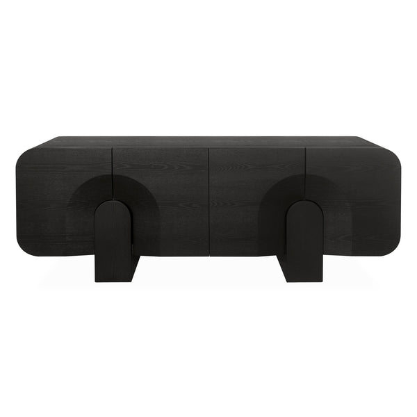 2.1M Buffet Unit | Textured Espresso Black | Myka Home