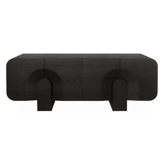 2.1M Buffet Unit | Textured Espresso Black | Myka Home