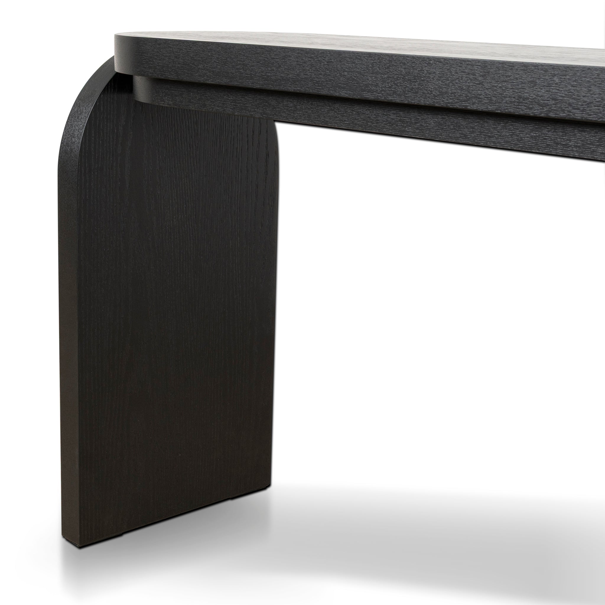1.7M Console Table | Textured Espresso Black | Myka Home