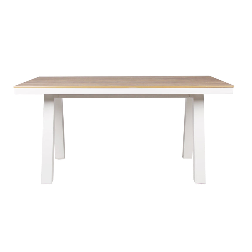 1.8m Sand White Outdoor Dining Table - Natural - View 2