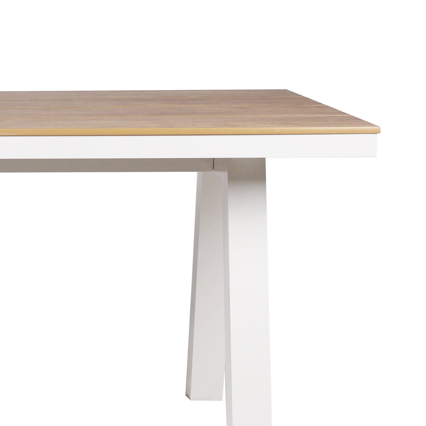1.8m Sand White Outdoor Dining Table - Natural - View 4
