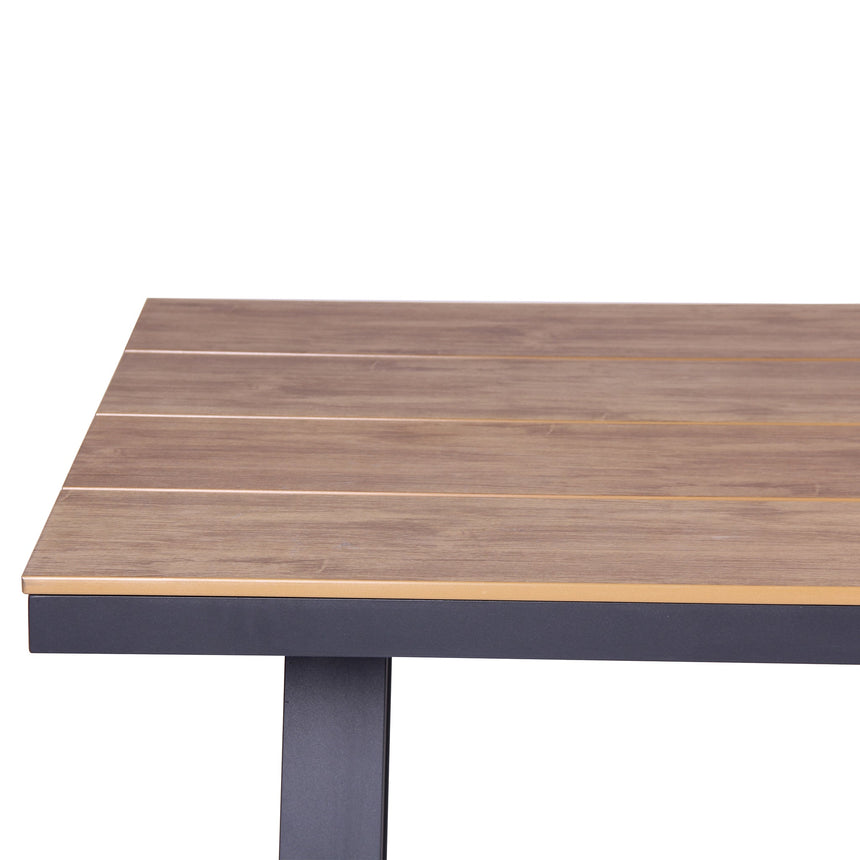 2.3m Charcoal Outdoor Dining Table - Natural - View 4
