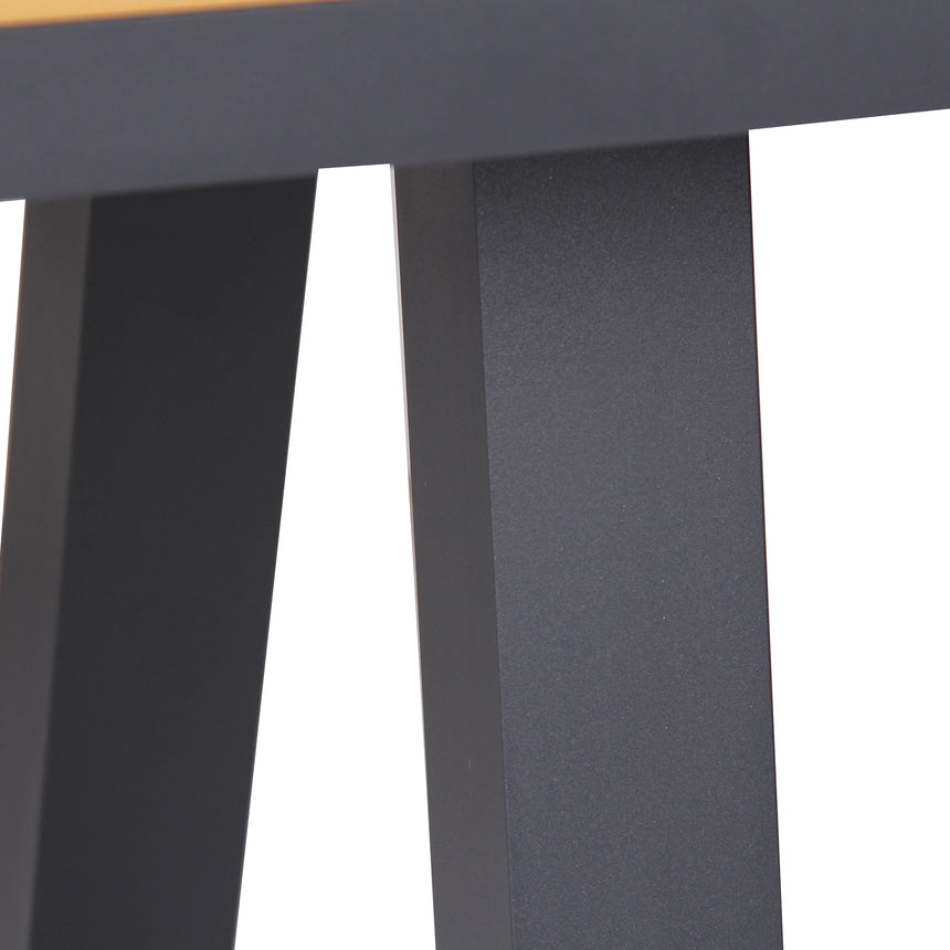 2.3m Charcoal Outdoor Dining Table - Natural - View 5