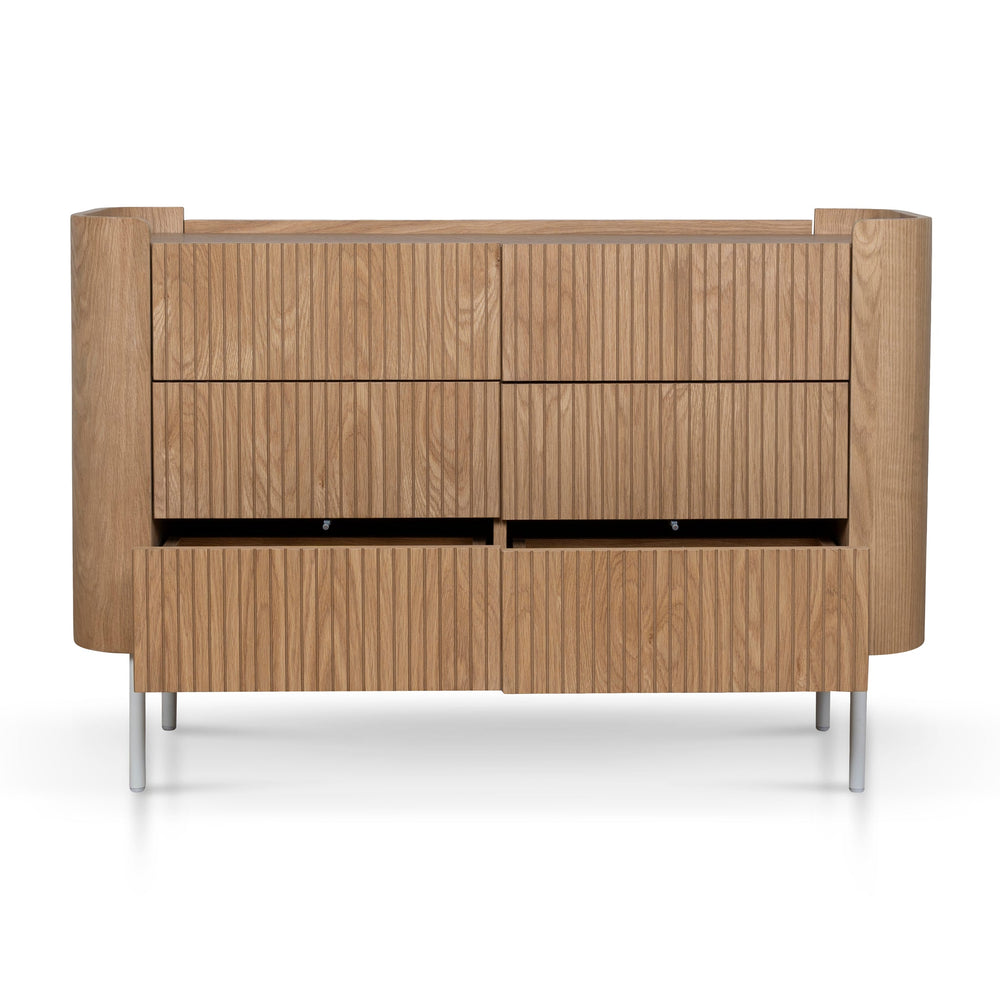 120cm Chest of Drawers | Natural | Myka Home - View 3