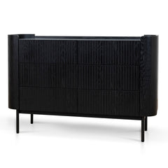 120cm Chest of Drawers | Full Black | Myka Home