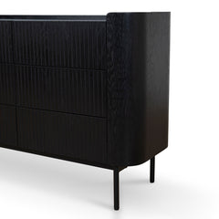 120cm Chest of Drawers | Full Black | Myka Home