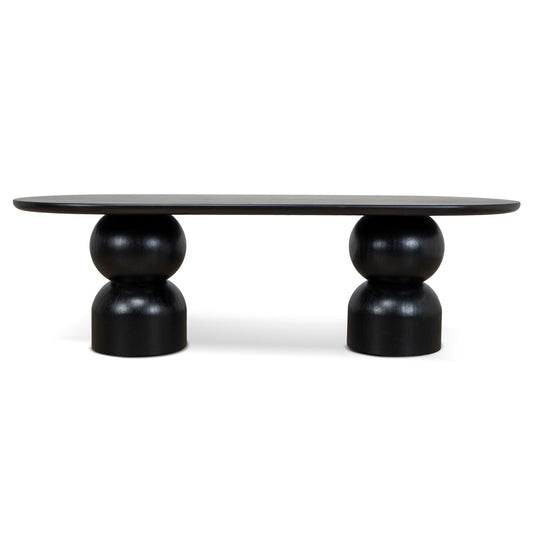 2.5m Dining Table | Full Black | Myka Home