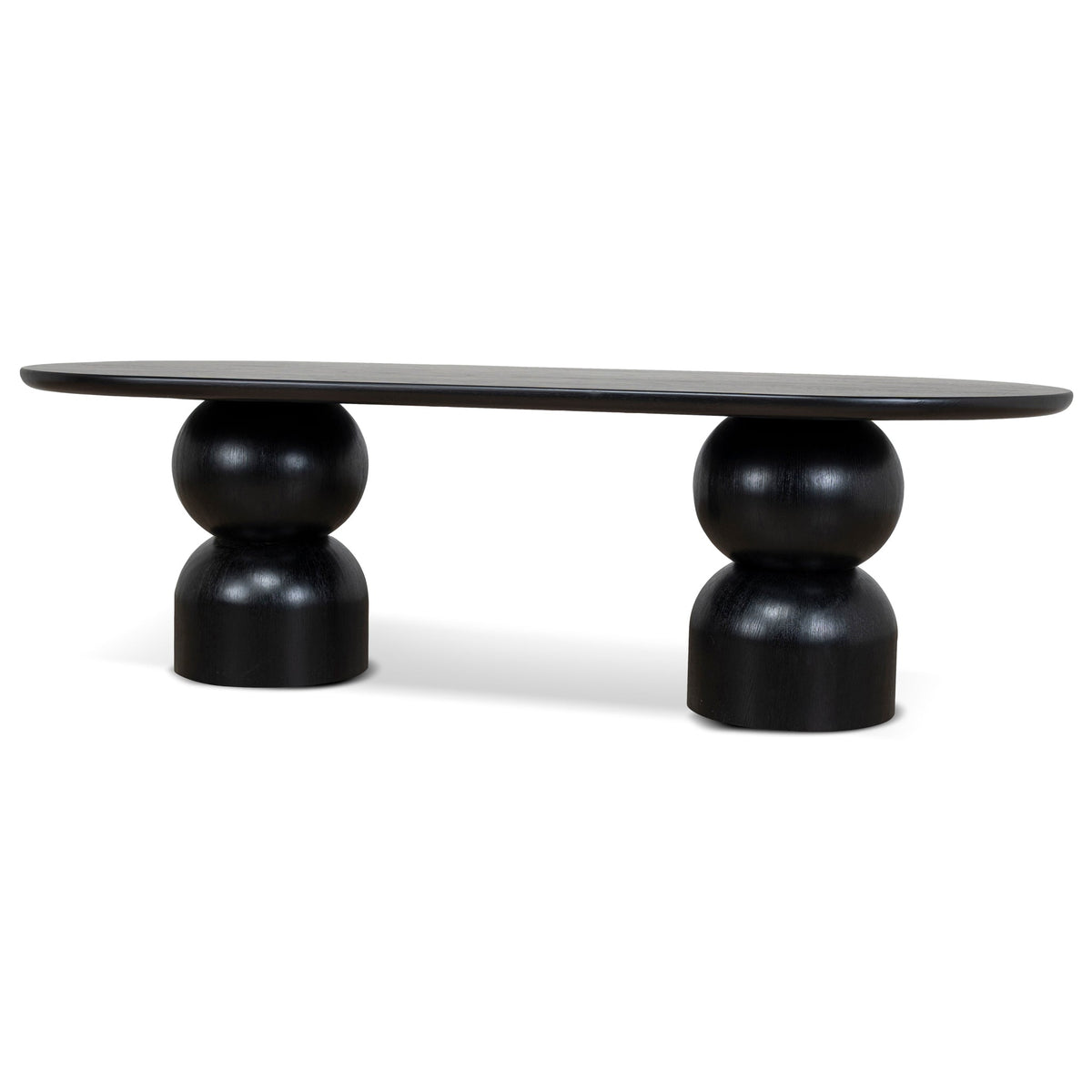 2.5m Dining Table | Full Black | Myka Home