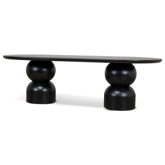 2.5m Dining Table | Full Black | Myka Home